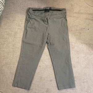 Black and white checked Cynthia Rowley work pants